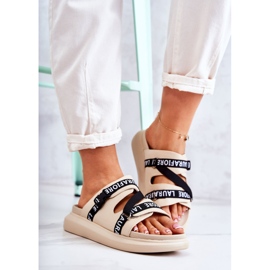 Zapatillas Mujer Piel Moda La.Fi Beige Menifis negro 4