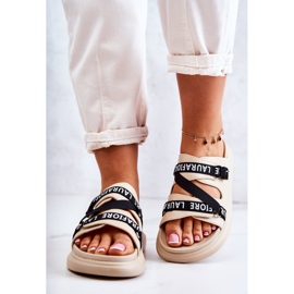 Zapatillas Mujer Piel Moda La.Fi Beige Menifis negro 3