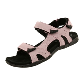 American Club HL53 / 22 Sandalias con inserto de cuero Lt.Purple violeta rosado 3
