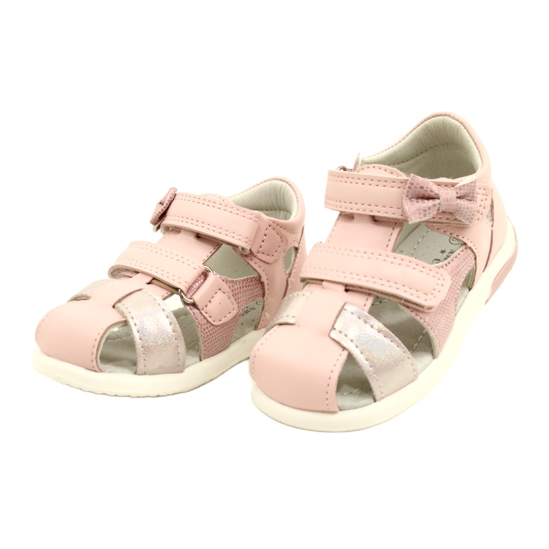 Sandalias niña American Club lazo XD63/22 rosa rosado 2