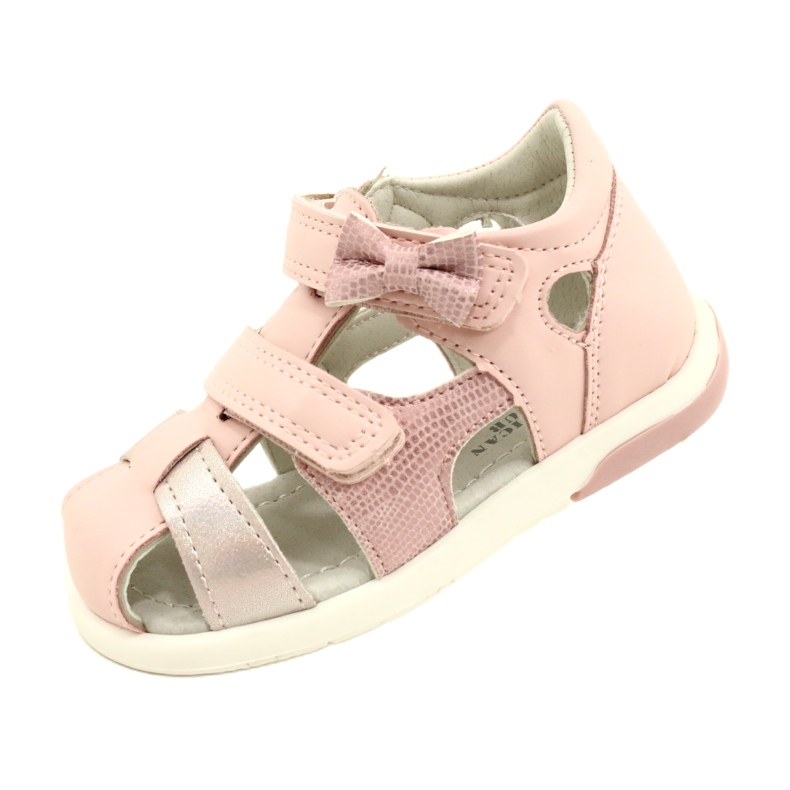 Sandalias niña American Club lazo XD63/22 rosa 3