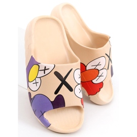 Zapatillas casa con estampado de colores Clancy Khaki caqui multicolor 5