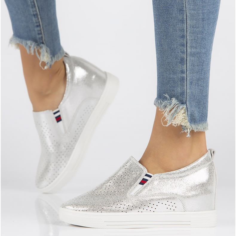 Zapatos de piel Filippo DP1356/22 Si plata 1