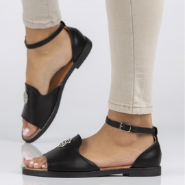 Filippo DS3667/22 Bk sandalias negras negro 6