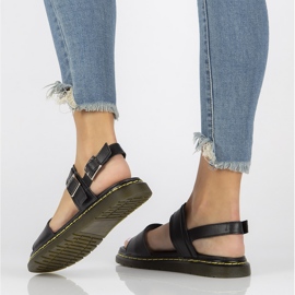 Sandalias de piel Filippo DS2040/22 Bk negro 7