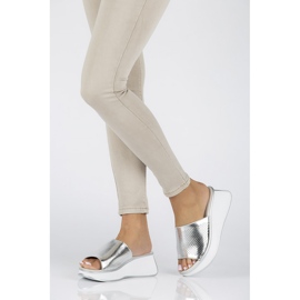 Babuchas de piel Filippo DK3614/22 Si plata 4