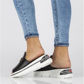Zapatillas de piel Filippo DK3872/22 Bk negro 5