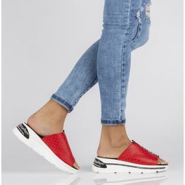 Babuchas de piel Filippo DK3679/22 Rd rojo 6