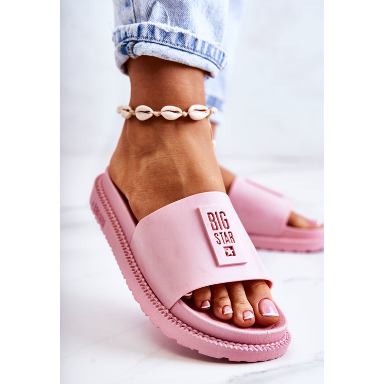 Pantuflas Mujer Big Star JJ274A303 Rosa rosado 2