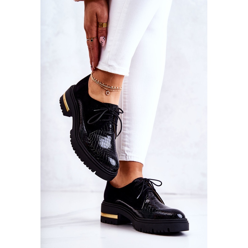 PA2 Zapatos Mujer Piel Atados Negros Merevin 2 PA2 Zapatos Mujer Piel Atados Negros Merevin 2