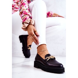 Zapatos Brogue Mujer Piel Dorada Adorno Laura Messi 2383 Negro 8