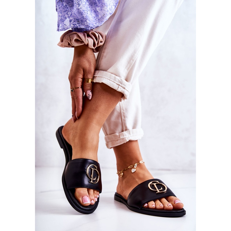 Zapatillas Mujer Piel Nicole 2735 Negro 2