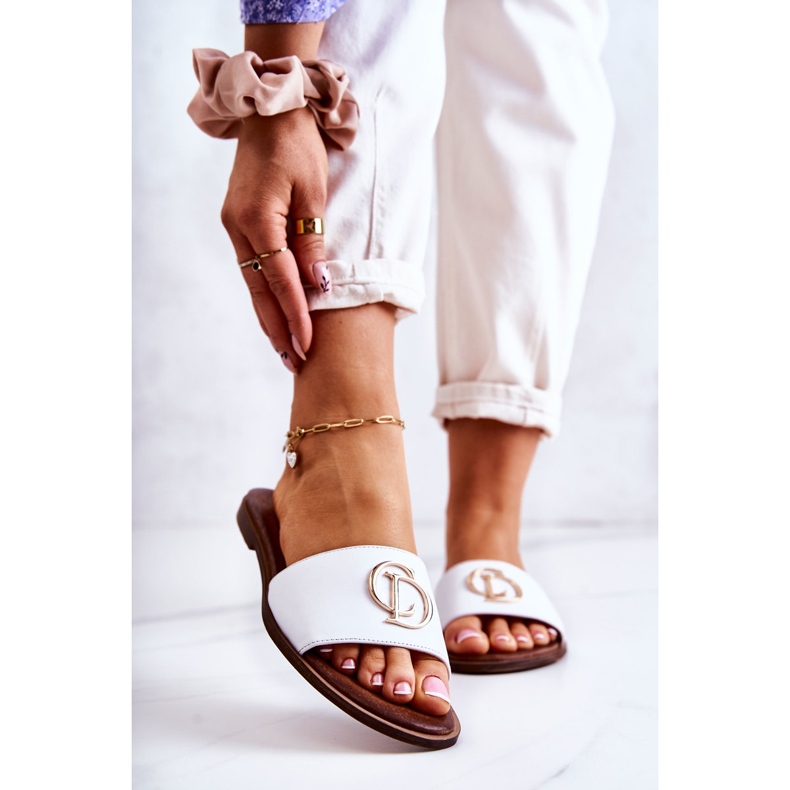 Zapatillas Mujer Piel Nicole 2735 Blanco 1