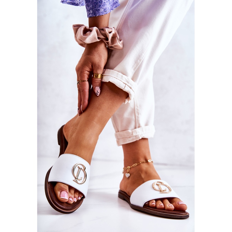 Zapatillas Mujer Piel Nicole 2735 Blanco 2