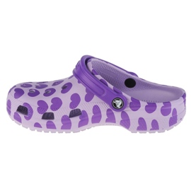 Zuecos Crocs Classic Easy Icon K Jr 207599-530 violeta 1
