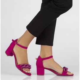 Sandalias Filippo DS3708/22 Fh fucsia rosado 7