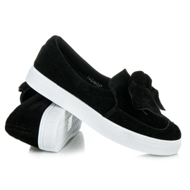 Seastar Deportivas de ante con lazo negro 4