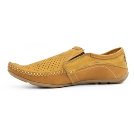 Olivier Mocasines hombre piel 4206D rojo naranja 1