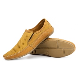 Olivier Mocasines hombre piel 4206D rojo naranja 3