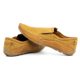 Olivier Mocasines hombre piel 4206D rojo naranja 5
