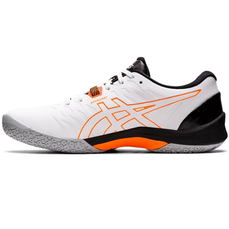 Asics Blast Ff 2 M 1071A044 103 zapatillas de balonmano blanco naranja blanco 1