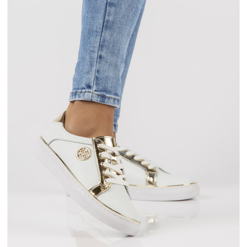 Deportivas de piel FILIPPO DP3617/22 Wh blanco 1