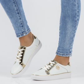 Deportivas de piel FILIPPO DP3617/22 Wh blanco 4