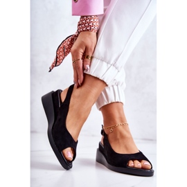 Vinceza Sandalias Mujer Ante Hebilla Black Camille negro 2