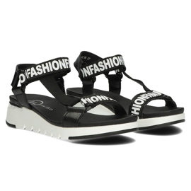 Sandalias de piel Filippo DS2169/22 Bk negro 7