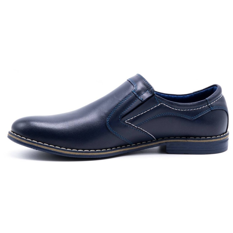 Olivier Zapatos de hombre elegantes 283LU azul marino 1