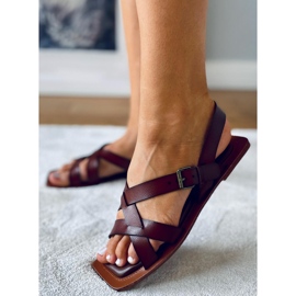 Sandalias romanas marrón Isang 3