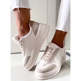 Deportivas de suela alta de Santi Beige 4