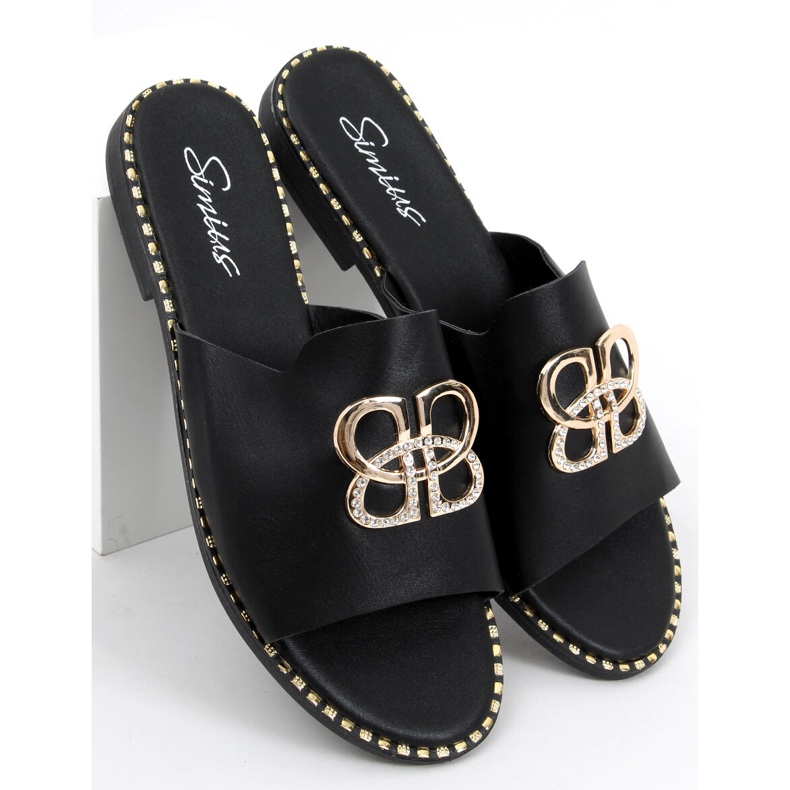 Pantuflas mujer Inday Negras negro 1 Pantuflas mujer Inday Negras negro 1