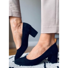 Salón tacones bajos Phoebe Negro 4