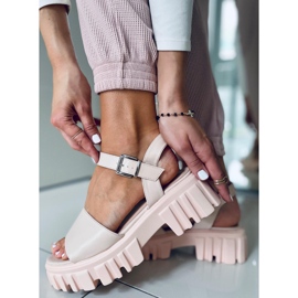Sandalias de suela alta Dianne Beige 3
