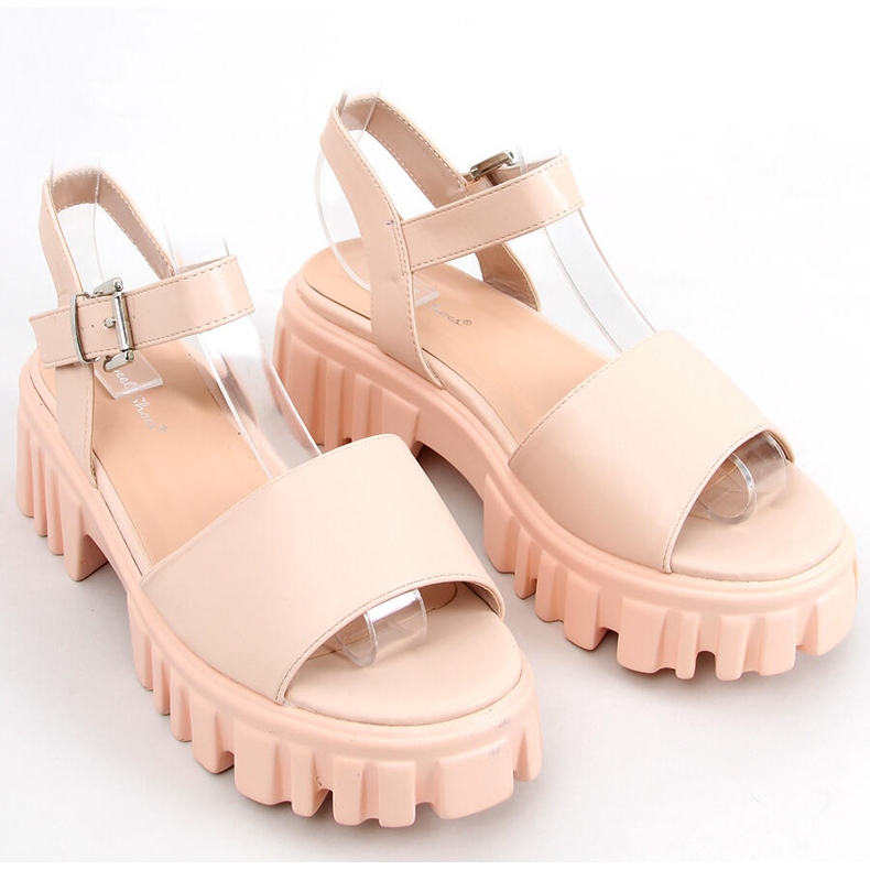 Sandalias de suela alta Dianne Beige 2