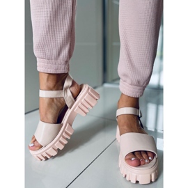Sandalias de suela alta Dianne Beige 5