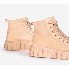 Zapatillas beige en la plataforma Martha 3