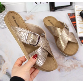 Pantuflas Inblu W ARC17 serpiente dorada dorado 1