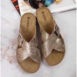 Pantuflas Inblu W ARC17 serpiente dorada dorado 3