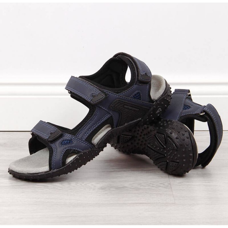 American Club W AM887B sandalias deportivas velcros azul marino 2