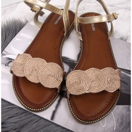 Sandalias planas T.Sokolski W SCA37B oro dorado 4