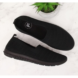 Zapatillas caladas negras slip on Filippo W PAW219A negro 5