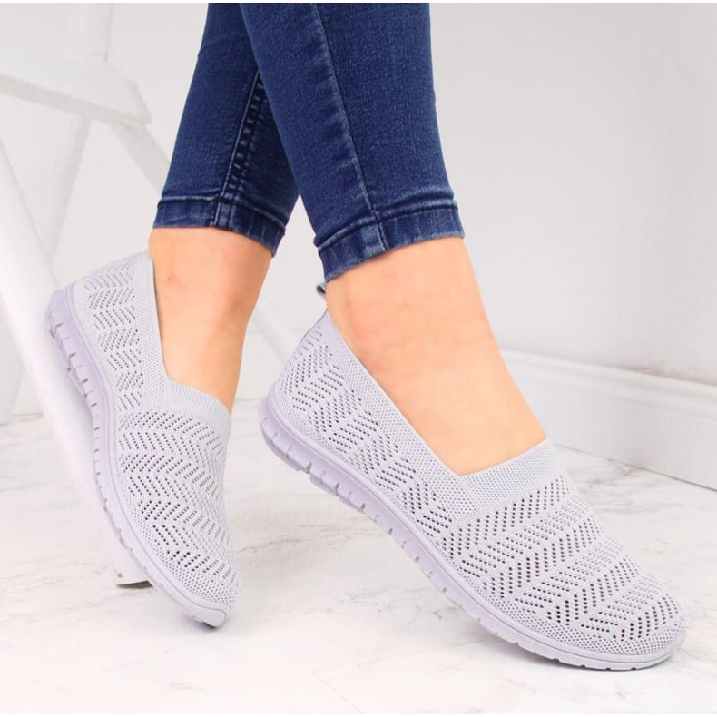 Zapatillas caladas grises slip on Filippo W PAW219C 2