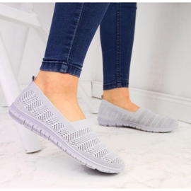 Zapatillas caladas grises slip on Filippo W PAW219C 3