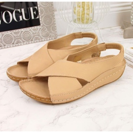 Sandalias de piel T.Sokolski W SCA109A beige 4
