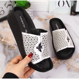 Babucha piel calada T.Sokolski W SCA163 blanco 1 Babucha piel calada T.Sokolski W SCA163 blanco 1