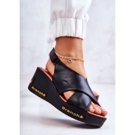 Vinceza Sandalias Mujer Con Velcro Negro Amaze 2