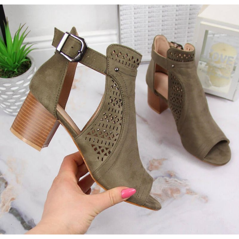 Sandalias caladas T.Sokolski W SCA159B caqui 1