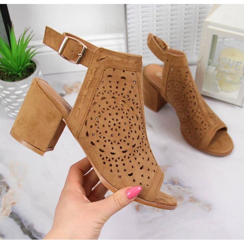 Sandalias caladas T.Sokolski W SCA160 camel marrón 1